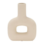 Sagebrook Home 17444-07 Dol, 8" Open Cut Vase, Dark Sage