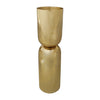 Sagebrook Home 18204-03 Metal, 12" Round Pillar Candleholder, Gold