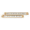 IMAX Worldwide Home Tribute Piano Key Bone Trays - Set of 2