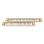 IMAX Worldwide Home Tribute Piano Key Bone Trays - Set of 2
