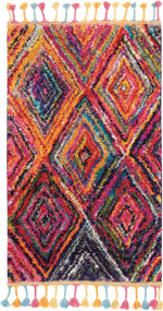 Nourison Moroccan Casbah Transitional Red/Multicolor Area Rug