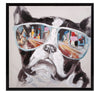 IMAX Worldwide Home City Shades Dog Framed Canvas