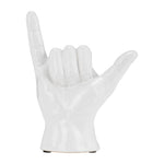 Sagebrook Home 16147-03 7", "ang Loose" Hand, White