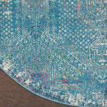 Nourison Passion Transitional Blue Area Rug