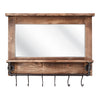 IMAX Worldwide Home Afia Wall Mirror with Shelf and Hooks