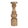 Sagebrook Home 18217-03 Wood, 14" Traditional Pillar Candleholder, Natural