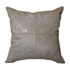 Sagebrook Home 60023-02 20X20" Leather, Square Patch Decorative Pillow