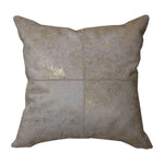 Sagebrook Home 60023-02 20X20" Leather, Square Patch Decorative Pillow