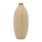 Sagebrook Home 16813 Ceramic, 12" Dotted Vase, Tan