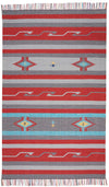 Nourison Baja Transitional Grey/Red Area Rug