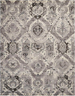 Nourison Tahoe Modern Transitional Ivory/Grey Area Rug