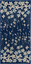 Nourison Tranquil Contemporary Navy Area Rug