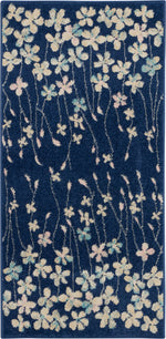 Nourison Tranquil Contemporary Navy Area Rug