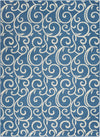 Nourison Grafix Contemporary Blue Area Rug