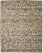 Nourison Rhapsody Transitional Blue/Moss Area Rug