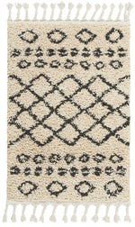 Nourison Moroccan Shag s Cream Area Rug