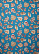 Nourison Sun N` Shade Contemporary Azure Area Rug