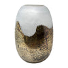Sagebrook Home 18441-02 Glass, 12" Textured Vase W Foil, Multi