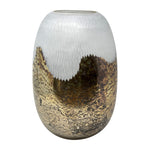 Sagebrook Home 18441-02 Glass, 12" Textured Vase W Foil, Multi