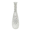 Sagebrook Home 18519-02 Glass, 16" Mosaic Vase, White