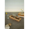 Kalalou CCHA1021 Glass Bud Vases with Recycled Wood Base