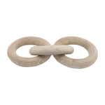 Sagebrook Home 17383-04 21" 3 Wooden Rings, Natural
