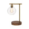 IMAX Worldwide Home Amplitude Glass and Wood Table Lamp