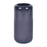 Sagebrook Home 17867-09 Ceramic, 10" Grooved Vase, Black