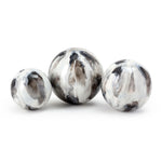 IMAX Worldwide Home TY Tribute Enameled Iron Orbs - Set of 3