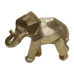Sagebrook Home 20000 9" Geometric Elephant, Gold