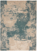 Nourison Maxell Contemporary Ivory/Teal Area Rug