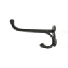 Benzara BM218307S Shape Metal Wall Hook in Rustic style, Antique Black