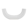 Sagebrook Home 17906-01 Ceramic, 12" Half Circle Vase, White
