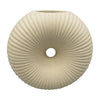 Sagebrook Home 18953-01 Ceramic, 7" Donut Hole Vase, Cotton