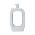 Sagebrook Home 13903-19 Ceramic, 14" Vase W/Cutout, Blue