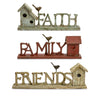 IMAX Worldwide Home Family Friends and Faith Birdhouses - Set of 3