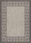 Nourison Garden Party Transitional Ivory/Charcoal Area Rug