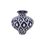 IMAX Worldwide Home Maine Blue and White Vase