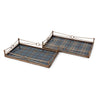 IMAX Worldwide Home PGA TOUR Clubhouse Decorative Plaid Trays - Set of 2