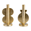 Sagebrook Home 18186-02 Metal, Set of 2 9" Nomad Taper Candleholders, Gold