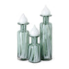 Imax Worldwide Home Porter Art Glass Bottles with Stopper - Set of 3