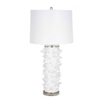 Sagebrook Home 51238-01 Ceramic 31" Spikey Table Lamp, White