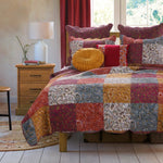 Greenland Home Paisley Slumber Spice  King Quilt Set, 3-Piece
