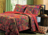 Greenland Home Jewel Multi  King Quilt Set, 3-Piece