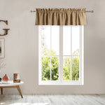 Greenland Home Burlap Natural Valance, 84x14 Inches