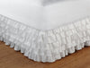 Greenland Home Multi-Ruffle White Twin Bed Skirt 15``