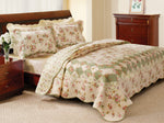 Greenland Home Bliss Ivory  King Quilt Set, 3-Piece