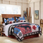 Greenland Home Mountain Trail Multi Full/Queen Quilt Set, 3-Piece