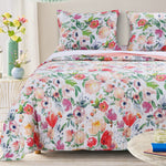 Greenland Home Blossom Multi  King Quilt Set, 3-Piece