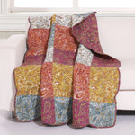 Greenland Home Paisley Slumber Spice Throw, 50x60 Inches